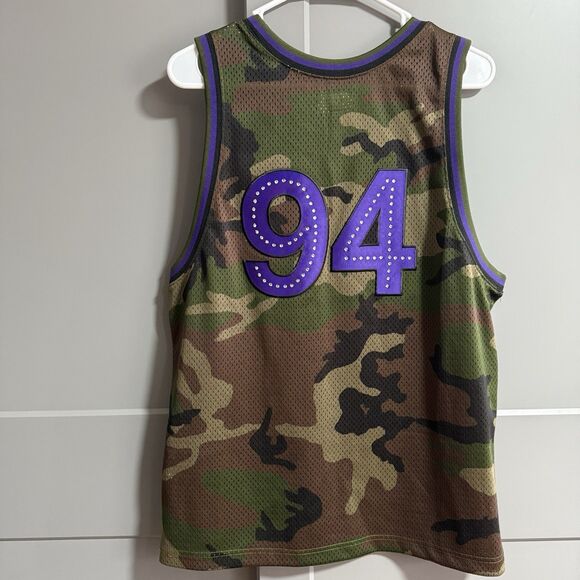 Supreme Men Rhinestone Camo Print Jersey 94 Small Authentic Polyester - Picture 4 of 8